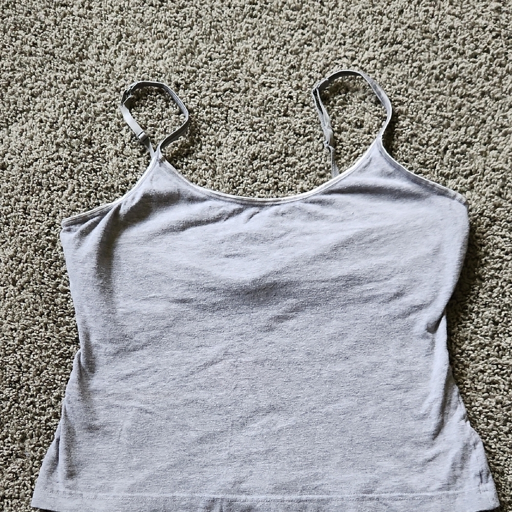 Kathy Ireland Gray Fitted Camisole Top